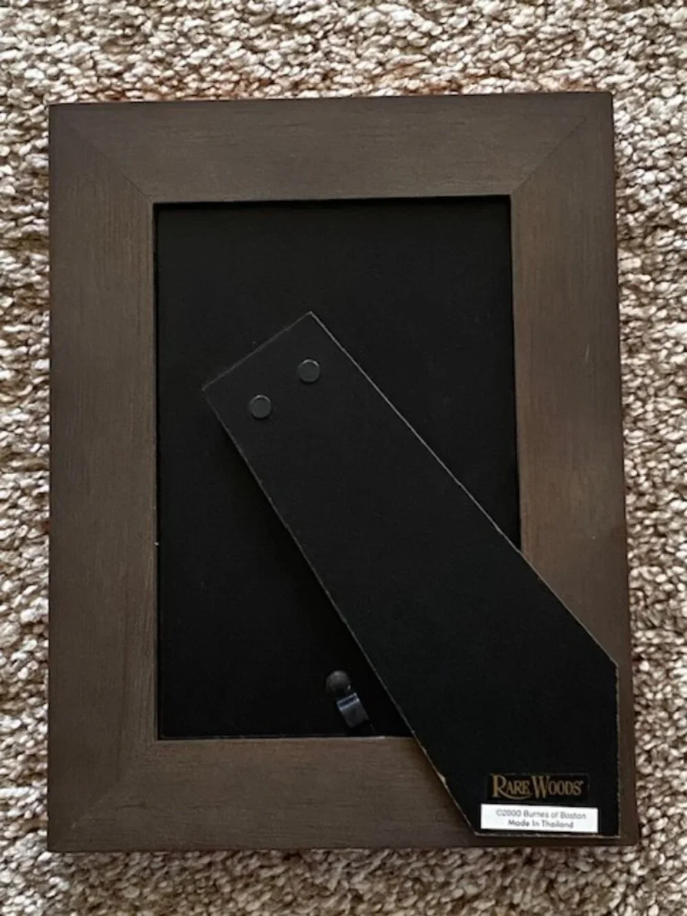 Vintage 2000 BURNES OF BOSTON Rare Woods Photo Frame 4x6 (Frame 6.5x8.5)